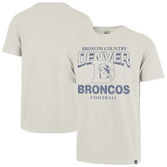 Men's '47 Natural Denver Broncos Head On Scrum Slub T-Shirt