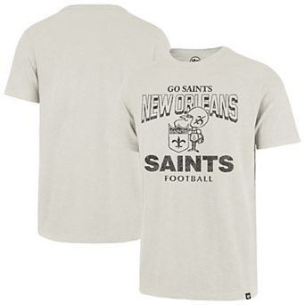 Men's '47 Natural New Orleans Saints Head On Scrum Slub T-Shirt