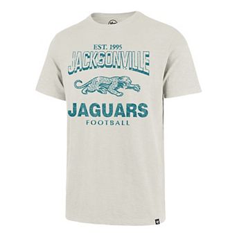 Men's '47 Natural Jacksonville Jaguars Head On Scrum T-Shirt