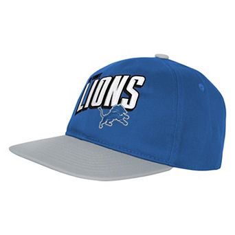 Preschool Outerstuff Blue/Gray Detroit Lions Wordmark Snapback