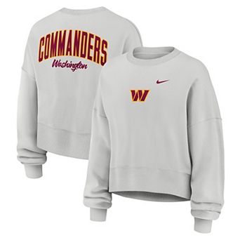 Women's Nike Gray Washington Commanders Oversized Primetime Phoenix Fleece Sweatshirt