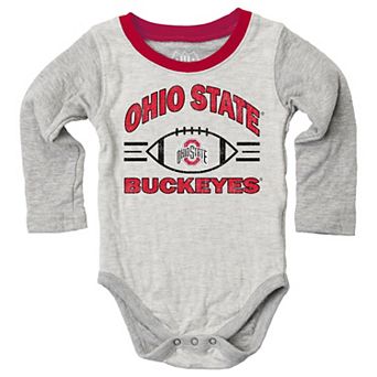Infant Wes & Willy Red Ohio State Buckeyes Jie Jie Hopper Set