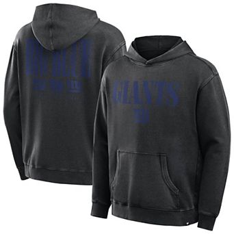 Men's Fanatics Black New York Giants Big & Tall Relaxed Intense Rivalry Washed Hoodie