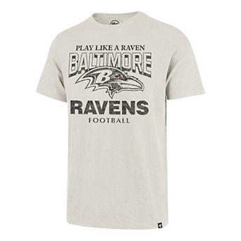 Men's '47 Natural Baltimore Ravens Head On Scrum T-Shirt