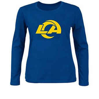 Women's Fanatics Royal Los Angeles Rams Plus Size Primary Logo Long Sleeve T-Shirt