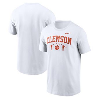 Men's Nike White Clemson Tigers Primetime Football Icon T-Shirt