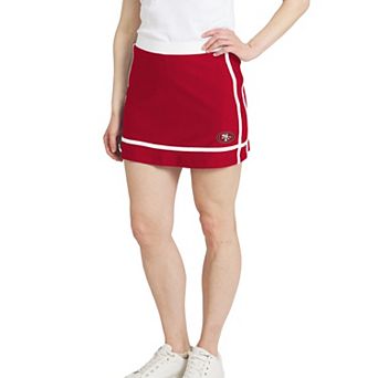 Women's WEAR by Erin Andrews Scarlet San Francisco 49ers Stripe Skort