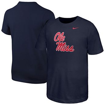 Youth Nike Navy Ole Miss Rebels Logo T-Shirt