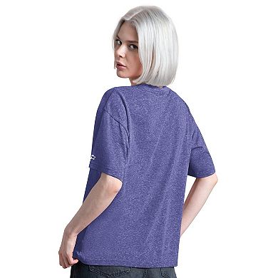 Women's Starter Purple Baltimore Ravens Jump Shot Boyfriend Tri-Blend T-Shirt