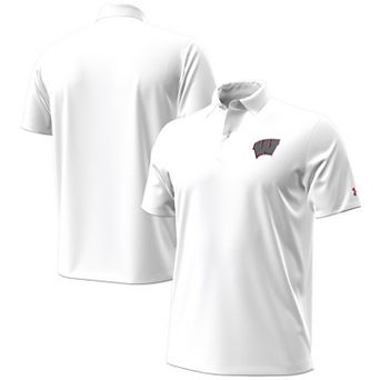 Men's Under Armour White Wisconsin Badgers 2026 Lambeau Field Collection Playoff Performance Polo