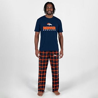 Men's Concepts Sport Navy Denver Broncos Big & Tall Highland Sleep Set