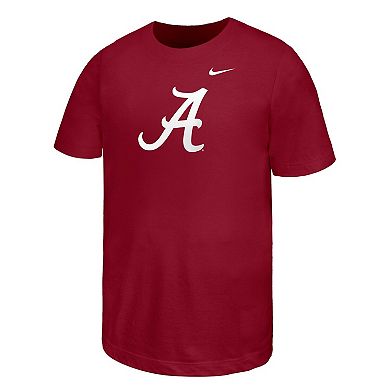 Youth Nike Crimson Alabama Crimson Tide Logo T-Shirt
