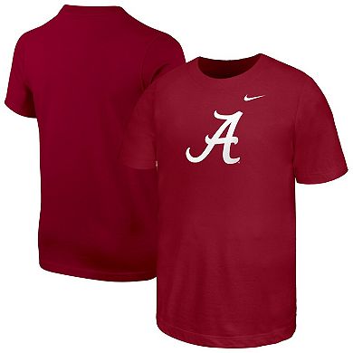 Youth Nike Crimson Alabama Crimson Tide Logo T-Shirt