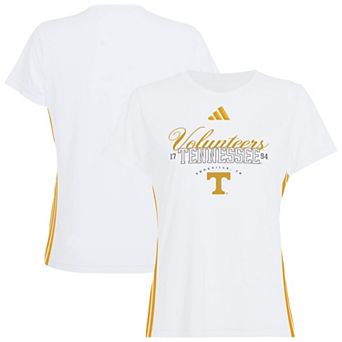 Women's adidas White Tennessee Volunteers Essentials 3-Stripes T-Shirt