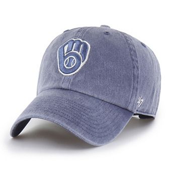 Men's '47 Navy Milwaukee Brewers Pigment Clean Up Adjustable Hat