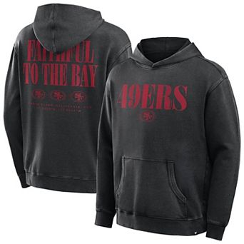 Men's Fanatics Black San Francisco 49ers Big & Tall Relaxed Intense Rivalry Washed Hoodie