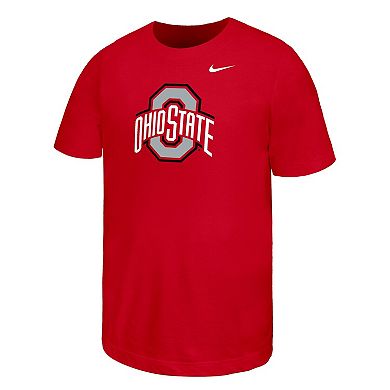 Youth Nike Scarlet Ohio State Buckeyes Logo T-Shirt
