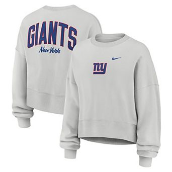 Women's Nike Gray New York Giants Oversized Primetime Phoenix Fleece Sweatshirt