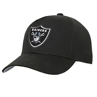 Youth Outerstuff Black Las Vegas Raiders Pre-Curved Snapback Hat