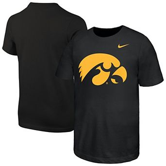 Youth Nike Black Iowa Hawkeyes Logo T-Shirt