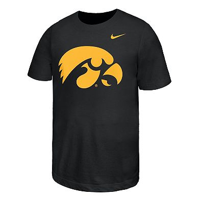 Youth Nike Black Iowa Hawkeyes Logo T-Shirt