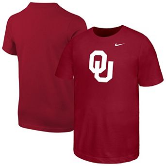 Youth Nike Crimson Oklahoma Sooners Logo T-Shirt
