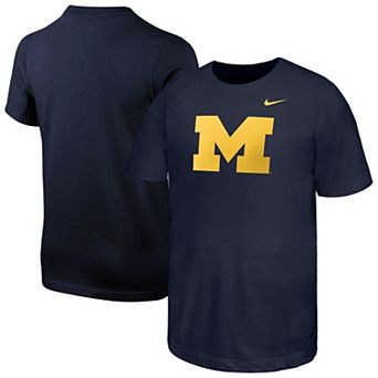 Youth Nike Navy Michigan Wolverines Logo T-Shirt