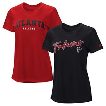 Women's Starter Red/Black Atlanta Falcons T-Shirt Combo Pack