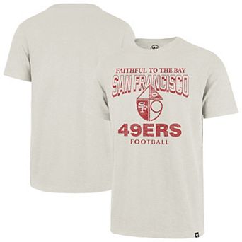 Men's '47 Natural San Francisco 49ers Head On Scrum T-Shirt