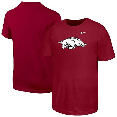 Youth Nike Cardinal Arkansas Razorbacks Logo T-Shirt