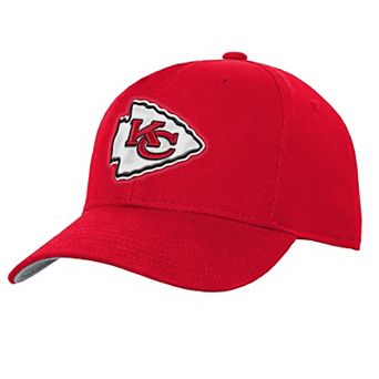 Youth Outerstuff Red Kansas City Chiefs Pre-Curved Snapback Hat