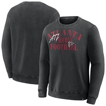 Men's Fanatics Black Atlanta Falcons Big & Tall Relaxed Halftime Lead Washed Sweatshirt