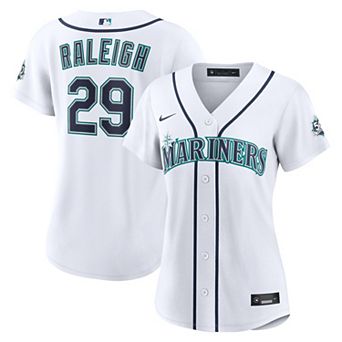 Women's Nike Cal Raleigh White Seattle Mariners Home 50th Season Stadium Jersey