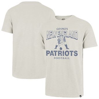 Men's '47 Natural New England Patriots Head On Scrum T-Shirt