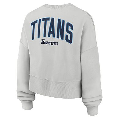 Women's Nike Gray Tennessee Titans Oversized Primetime Phoenix Fleece Sweatshirt