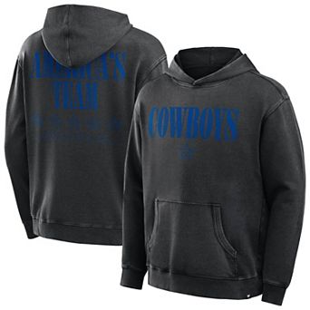 Men's Fanatics Black Dallas Cowboys Big & Tall Relaxed Intense Rivalry Washed Hoodie