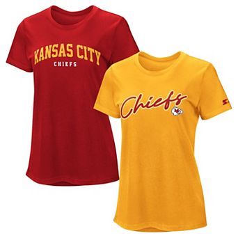 Women's Starter Red/Gold Kansas City Chiefs T-Shirt Combo Pack