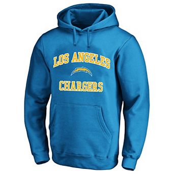 Men's Fanatics Powder Blue Los Angeles Chargers Big & Tall Heart & Soul Hoodie