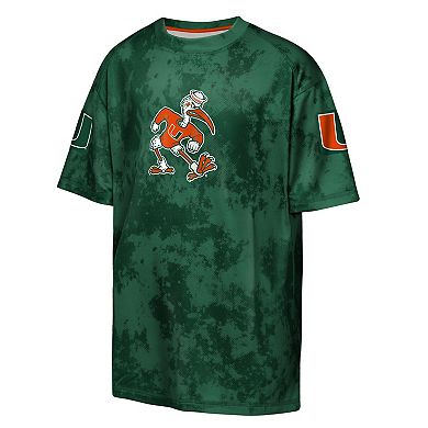 Youth Outerstuff Green Miami Hurricanes Off-Side Sublimated T-Shirt
