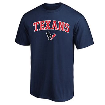 Men's Fanatics Navy Houston Texans Big & Tall Arch Logo T-Shirt