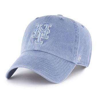 Men's '47 Light Blue New York Mets Pigment Clean Up Adjustable Hat