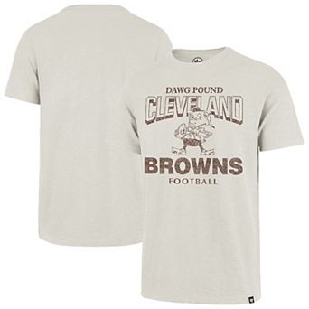 Men's '47 Natural Cleveland Browns Head On Scrum T-Shirt