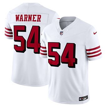 Men's Nike Fred Warner White San Francisco 49ers Alternate Vapor F.U.S.E. Stitched Limited Jersey