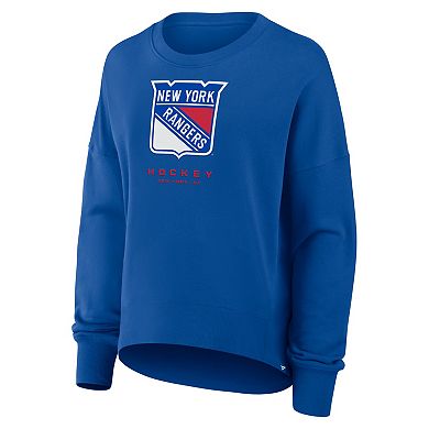 Women's Fanatics Blue New York Rangers Oversized Breakaway Sweatshirt