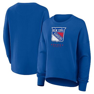 Women's Fanatics Blue New York Rangers Oversized Breakaway Sweatshirt