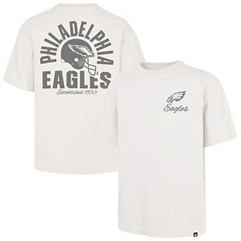Men's '47 Off White Philadelphia Eagles Photon Dust Foundation T-Shirt