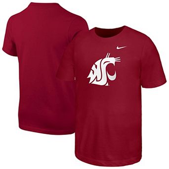 Youth Nike Crimson Washington State Cougars Logo T-Shirt