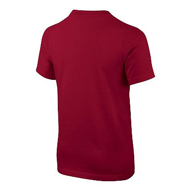 Youth Nike Crimson Washington State Cougars Logo T-Shirt