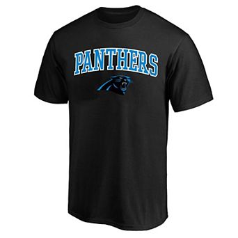 Men's Fanatics Black Carolina Panthers Big & Tall Arch Logo T-Shirt