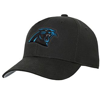 Youth Outerstuff Black Carolina Panthers Pre-Curved Snapback Hat